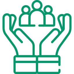 أيقونة الدعم الاجتماعي والإنساني